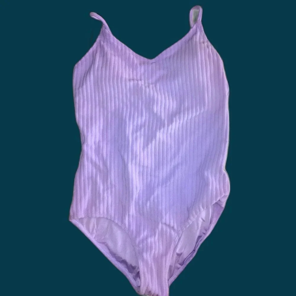 NWT Billabong Girls Size 14 One Piece Swimsuit UPF 50 Purple Tween Middle School